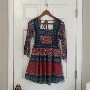 Abercrombie & Fitch paisley crepe mini dress